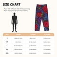 thumbnail image 2 of Cauagu Wild Berries Pajama Pants for Women Loose Fit Wide Leg Trouser Pants Casual Elastic Waist Drawstring Lounge Pants, 2 of 6