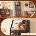 thumbnail image 5 of 3 Tier Record Player Stand with Storage Up to 300 Albums, Movable Stand for Vinyl, Records Shelf for Living Room Bedroom, 5 of 8