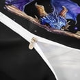 thumbnail image 4 of Metsweet Watercolor Dragon Twin Duvet Cover, Vintage Library Book Twin Bedding, Purple Black Brown,Black Reversible,2pcs,1 Duvet Cover and 1 Pillowcase, 4 of 6