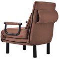 thumbnail image 2 of (Cambio de tamaño) Sofá cama convertible en sillón cama, respaldo reclinable de 6 posiciones, sillón plegable con cojín, asiento acolchado, diván de ocio para el hogar, la oficina esquí esquí Gafas de esquí, 2 of 5