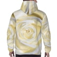 thumbnail image 5 of Bingfone White Rose Men'S Drawstring Hoodie Long Sleeve Pocket Sweatshirts-Large, 5 of 9