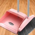 thumbnail image 3 of Upright Broom and Dustpan Set with Long Handle \u2013 Adjustable Standing Broom & Dustpan with Comb Teeth for Home, Kitchen, Office, Indoor & Outdoor Cleaning (Pink), 3 of 8