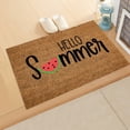 thumbnail image 4 of Outdoor Welcome Mat Summer Theme Mat Hello Summer Watermelon Kitchen Rugs Non Slip Washable House Warming Gift 16x24IN Summer Door Mats Coir Door Mat Outside Door Mats for Home Entry Floor, 4 of 4