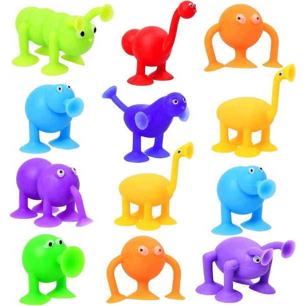 30PCS Silicone Suction Cup Toys, Suction Toy for Kids, Antistress Toy Darts, Animal Shaped Bath Toys, Sucker Toys Set, Interactive Sensory Toys at Hom