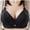 Black, variant on Front Closure Women's Bra Push Up Wireless Bras for Women Breathable Comfortable Underwear