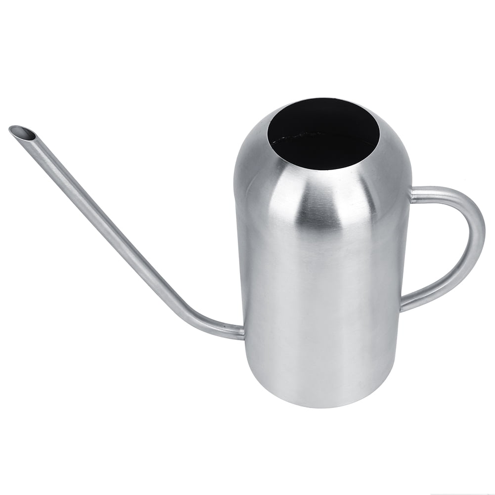 YAHHU 1.5L / 0.4 Gal Stainless Steel Watering Can, Long Spout High Arc Plant Watering Pot for Indoor Outdoor Succulents, Silver (10.24 inches / 26 cm)