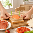 Rust Sandwich Stainless Steel Sandwich Sealer Set, Food Grade Cookie Cutters for ...