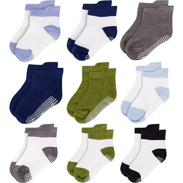 Rising Star Unisex Non Slip LowCut Grip Socks for Infants and Toddlers