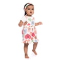 thumbnail image 2 of Winnie the Pooh Baby Girl Shortall and Tee Outfit Set with Headband, Sizes 0/3 Months-24 Months, 2 of 5