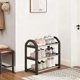 thumbnail image 5 of Zapatero de entrada conciso, estante de almacenamiento de varios niveles, decoración moderna para el hogar, organizador de zapatos que ahorra espacio, diseño plegable, estructura de metal,, 5 of 6