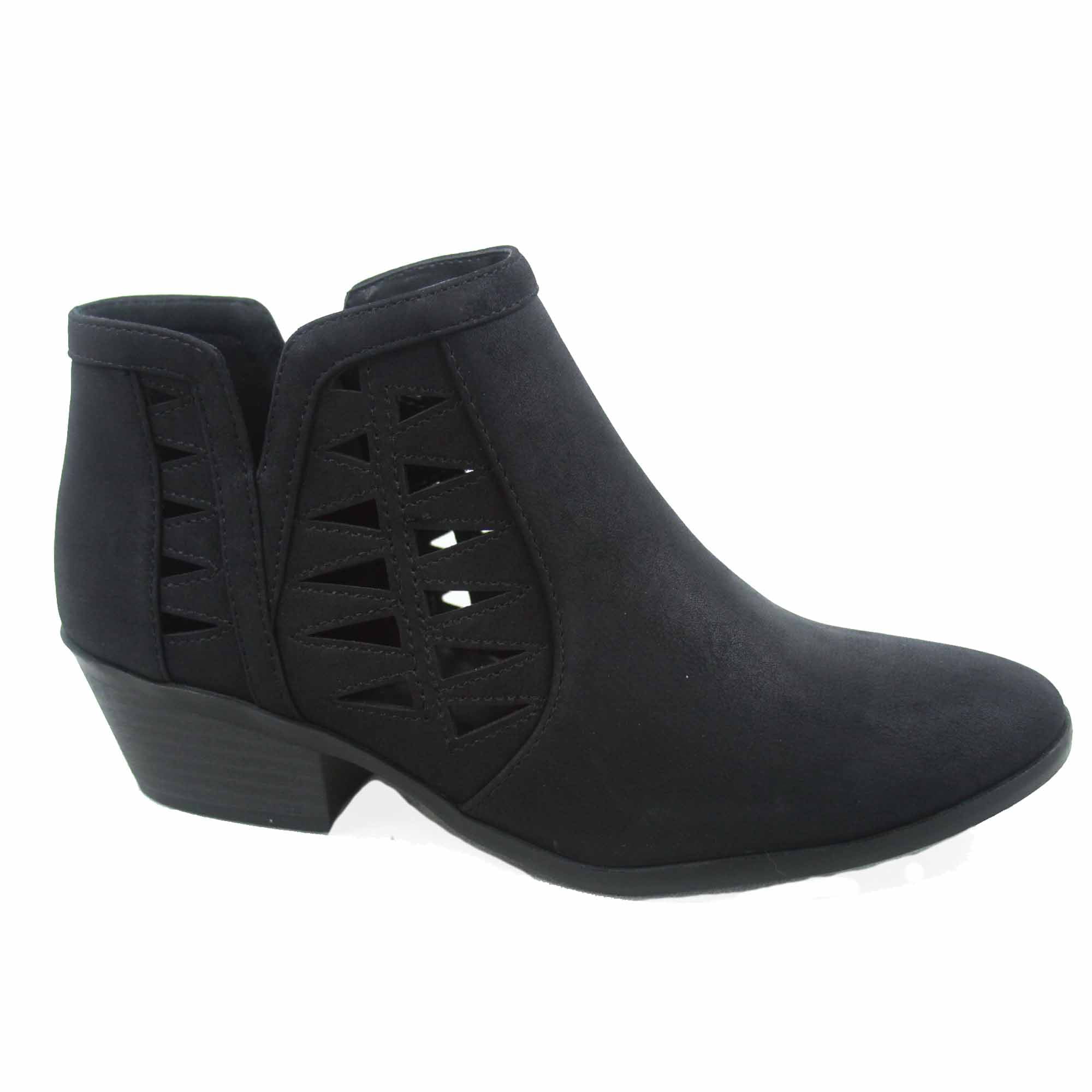 Chance-s Women's Fashion Zip Chunky Low Heel Ankle Booties Shoes ...