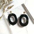 thumbnail image 3 of LAICAIW Large Oval Simple Plastic Stud Earring, 3 of 6