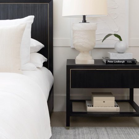 Caleb One Drawer Nightstand in Onyx Oak