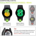 thumbnail image 3 of KOMI Compatible with Galaxy Watch 4 40mm, Built-in Screen Protector, Flexible TPU Cover, 16-Pack Accessories, 3 of 5