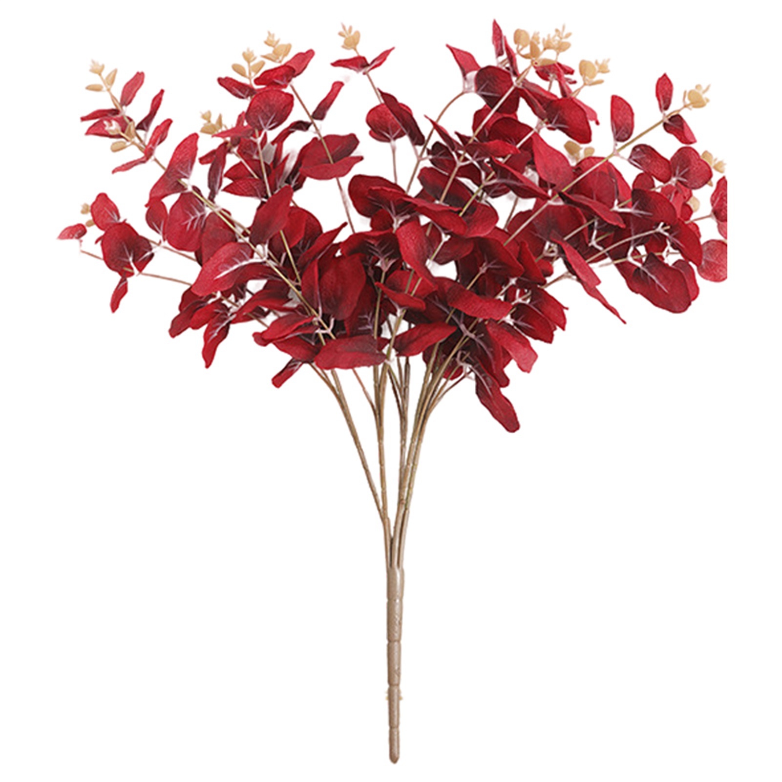 Yesbay 1Pcs Artificial Flower Realistic Faux Eucalyptus Flower Dining