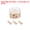 Beige, variant on Uxcell Wooden Push Pins Decorative Pushpin with Clip for Craft Art, Brown 30 Pack