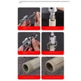 thumbnail image 3 of Herramienta para Cortar Roscas de Tubos, Herramienta Integrada para Roscar Tubos Internos y Externos, Taladro Eléctrico para Kit de Roscado de Tubos de PVC., 3 of 5