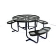 thumbnail image 2 of LifeYard Outdoor Picnic Table, ADA, 46" Round, Steel Table, Black, 2 of 5