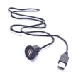 thumbnail image 1 of EKYLIN Universal Auto USB Extension Cable Dashboard Flush Mount for Car Radio Stereo Android Wince Head Unit DVD CD Media Player 3 Feet, 1 of 4