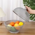 thumbnail image 4 of Metal Fruits Bowl with Mesh Lid and Basket, Large Capacity Meshs Fruites Baskets, 4 of 5