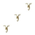 thumbnail image 4 of Maytalsory Animal Head Key Hook Sturdy And Durable Construction Adding Touch Of Whimsy golden (deer) 3Set, 4 of 6