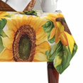 thumbnail image 4 of Sunflower Farmhouse Table Cloth Waterproof Tablecloths, Spring Summer Vintage Floral Bee Tablecloth Dining Table Cover for Kitchen Party Tabletop Outdoor, Rectangle Tablecloth 52x70 Inch, 4 of 9