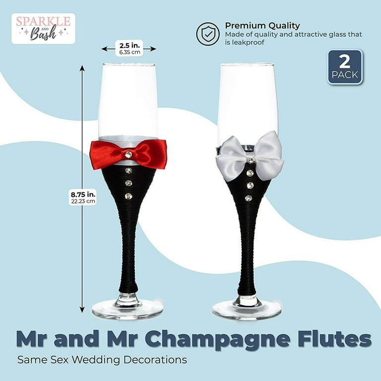 DIY Decorated Champagne Flute Ideas