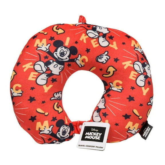 Mickey Mouse Travel Comfort Pillow - 13" - Neck Pillow - Polyester