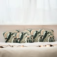 thumbnail image 5 of Ambesonne Cheetah Throw Pillow Cover Pack of 4, Mid Century Modern Minimal, 4 Pcs-20" x 20", Peach Grey Teal and Eggshell, 5 of 5