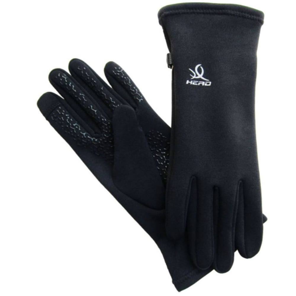 HEAD HEAD Sensatec Touchscreen Ladies Digital Running Gloves, Black