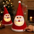 thumbnail image 3 of Electric Singing Santa Hat with Light-Up Wiggling Motion, 1-Pack, Red and White, Christmas Decoration, 3 of 4