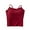 Wine, variant on WREESH Women Cotton Spaghetti Strap Camisole with Built in Bra Basic Cami Tank Top Undershirt Sleeveless Summer