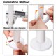 thumbnail image 4 of Ofertas Únicas Cubierta de Tubería de Agua de Radiador de Flange de Pared de Plástico de 32 mm Color Blanco, 4 of 4