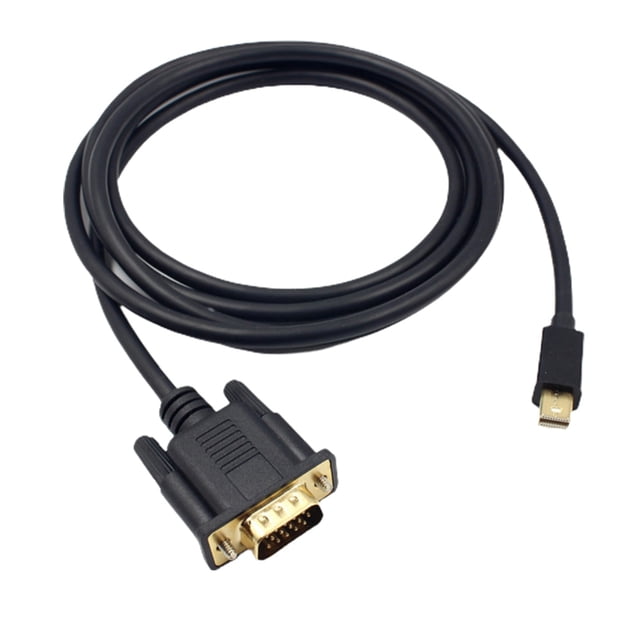Adaptador de cable Mini DisplayPort a VGA de 1,8 m, adaptador DP a VGA de 1080P, compatible con pantalla HDTV para MacBook Air Pro