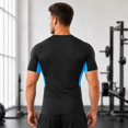 thumbnail image 4 of alpinario Men's Compression T-Shirt Moisture Wicking Breathable Short Sleeve Gym Workout High Elastic Dry Fit Baselayer Rash Guard Running Undershirt, 4 of 9