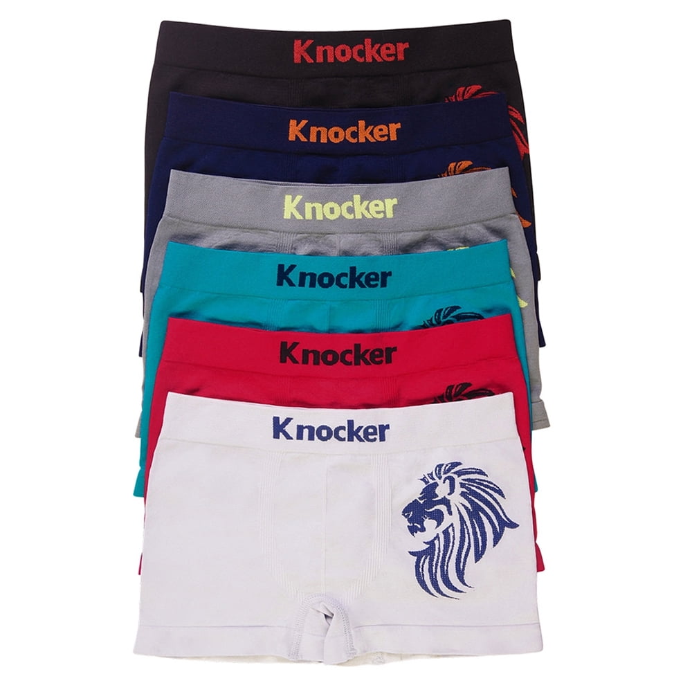 3pc Knocker Boys Seamless Comfort Boxer Briefs Underwear Nonirritating