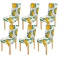 thumbnail image 1 of RYLABLUE Colorful Butterfly Stretch Chair Cover Protector Seat Slipcover for Dining Room Hotel Wedding Party Set of 6, 1 of 5