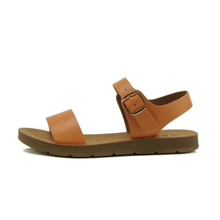 

SODA PLENTY ~ Women s Strappy Ankle Wrap Buckle Fashion Flat Sandals