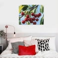 thumbnail image 5 of Sheronv Cherries Tree Branch Canvas Print for Living Room Bedroom Office Wall Decor 20x16in, 5 of 6