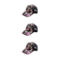 thumbnail image 4 of Maytalsory 1/2/3/5 Comfortable Ball Cap For Women - Fashionable With Sun Protection Universal Size black 3PCS, 4 of 6