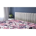 thumbnail image 5 of Ambesonne Anemone Flowers Fitted Sheet, Romance Vibe Floral, Full Size, Pastel Pink Off White, 5 of 5