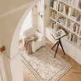 thumbnail image 4 of Toyoso 3x5 Vintage Cottagecore Floral Rug - Traditional French Country Silicone Carpet, 0.25" Low Profile Machine Washable Non-Slip Rug, Stain Resistant Rose Pattern Accent Rug for Bedroom, 4 of 9