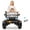 Black And White, variant on Luku 24V 2-Seater Ride On Truck for Kids, 4x55W Motors, 4WD/2WD, Remote Control, Soft Brake, LED Headlights, Bluetooth Music, Battery Powered, 220 lbs Max, Ages 3-8+