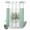 AbstractZF0462, variant on No Hook Shower Curtain with Built-in Rings - Rustic Mushrooms Washable Waterproof Fabric Bathroom Curtains for Hotel,Rentals, 60 X 72 Inch Long , Green Botanical Leaf Butterflies Black