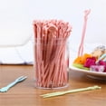 thumbnail image 2 of Gnmfd 50pcs Disposable Fruit Fork Plastic Cocktail Forks Two Tooth Mini Dessert Forks for Cake, Appetizers, Fruit Cups, Party Favors, Holiday Buffet, Entertaining, Cocktail Garnish, Tableware Set, 2 of 3