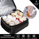thumbnail image 5 of Bolsa de almuerzo MIER con aislamiento de doble compartimento, gris oscuro, 5 of 6
