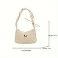 thumbnail image 4 of Elegant Shoulder Bag With Butterfly Clasp, Zipper Closure Bag, Lining With Polyester Bag For Shopping Use, 4 of 6
