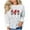White, variant on MaFYtyTPR Christmas Tops Christmas Fashion Women's Casual Long Sleeve Printed Ladies Sweatshirts Tops