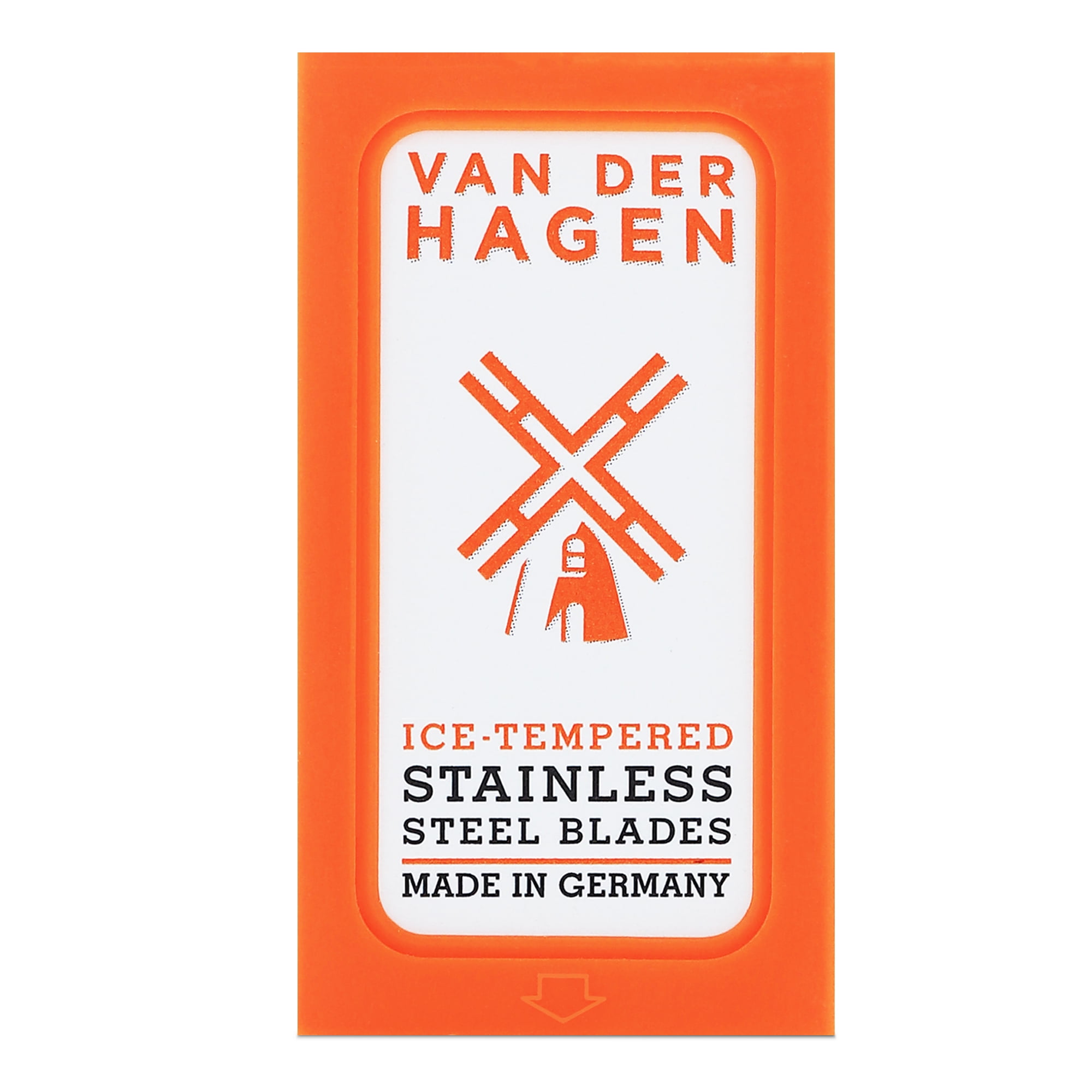 VAN DER HAGEN Ice Tempered Stainless Steel Razor Blades (5 Blades)