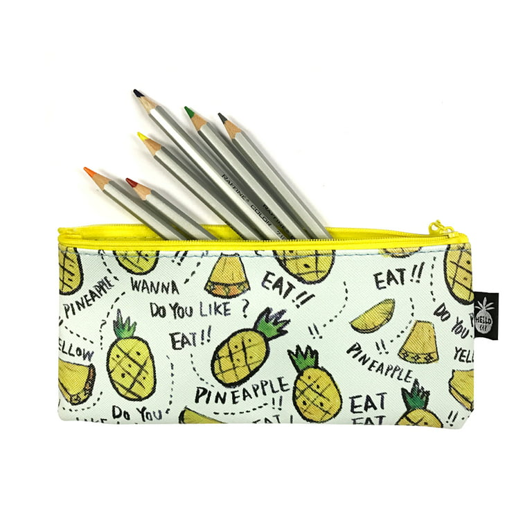 Wrapables Slim Dot Pencil Case (Set of 3) Pink, Green, Yellow